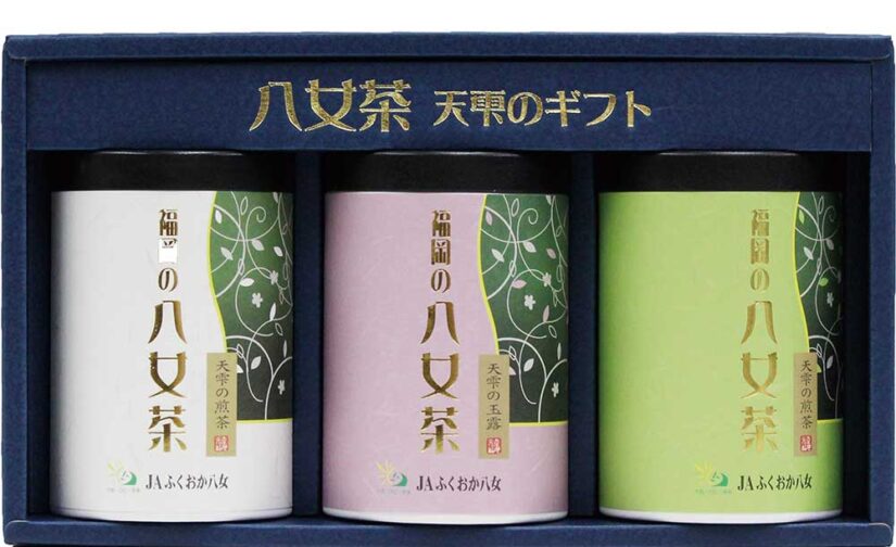 八女茶 天雫のギフト 煎茶 / 玉露 / 煎茶 100g 茶筒 (ASY-50