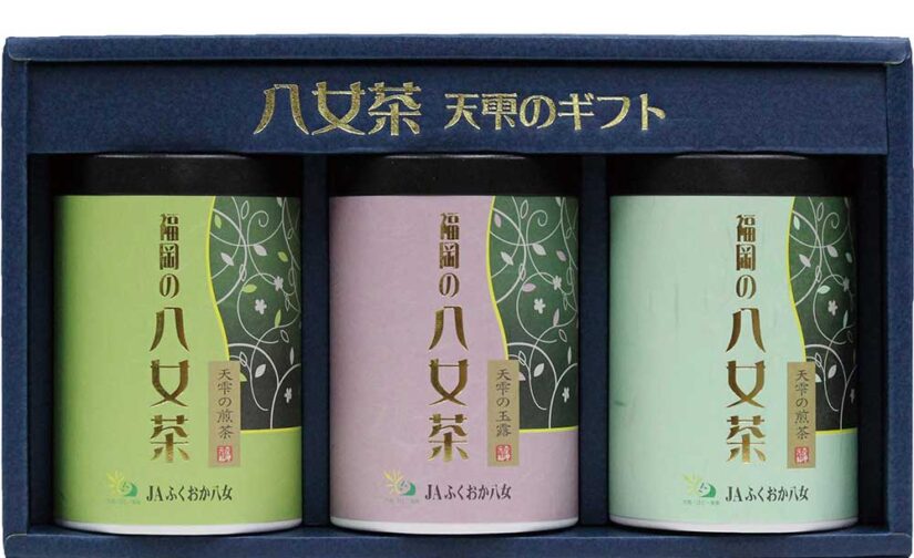 八女茶 天雫のギフト 煎茶 / 玉露 / 煎茶 100g 茶筒 (ASY-40)