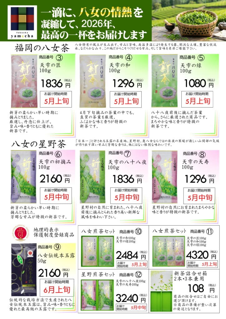 新茶チラシ裏面
